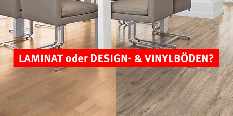 Vergleich: Laminat vs. Design-/Vinylböden